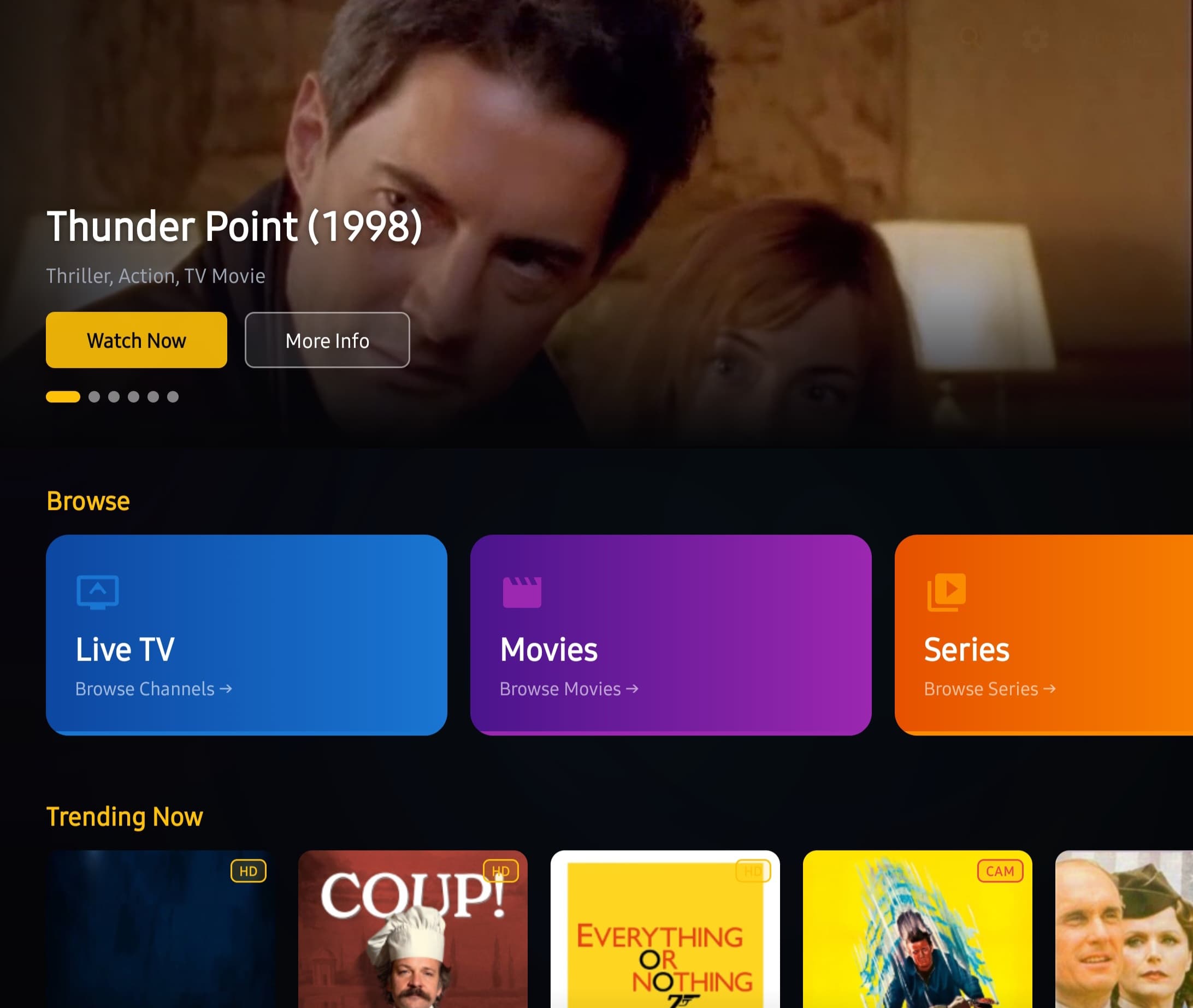 Ooustream IPTV - Home