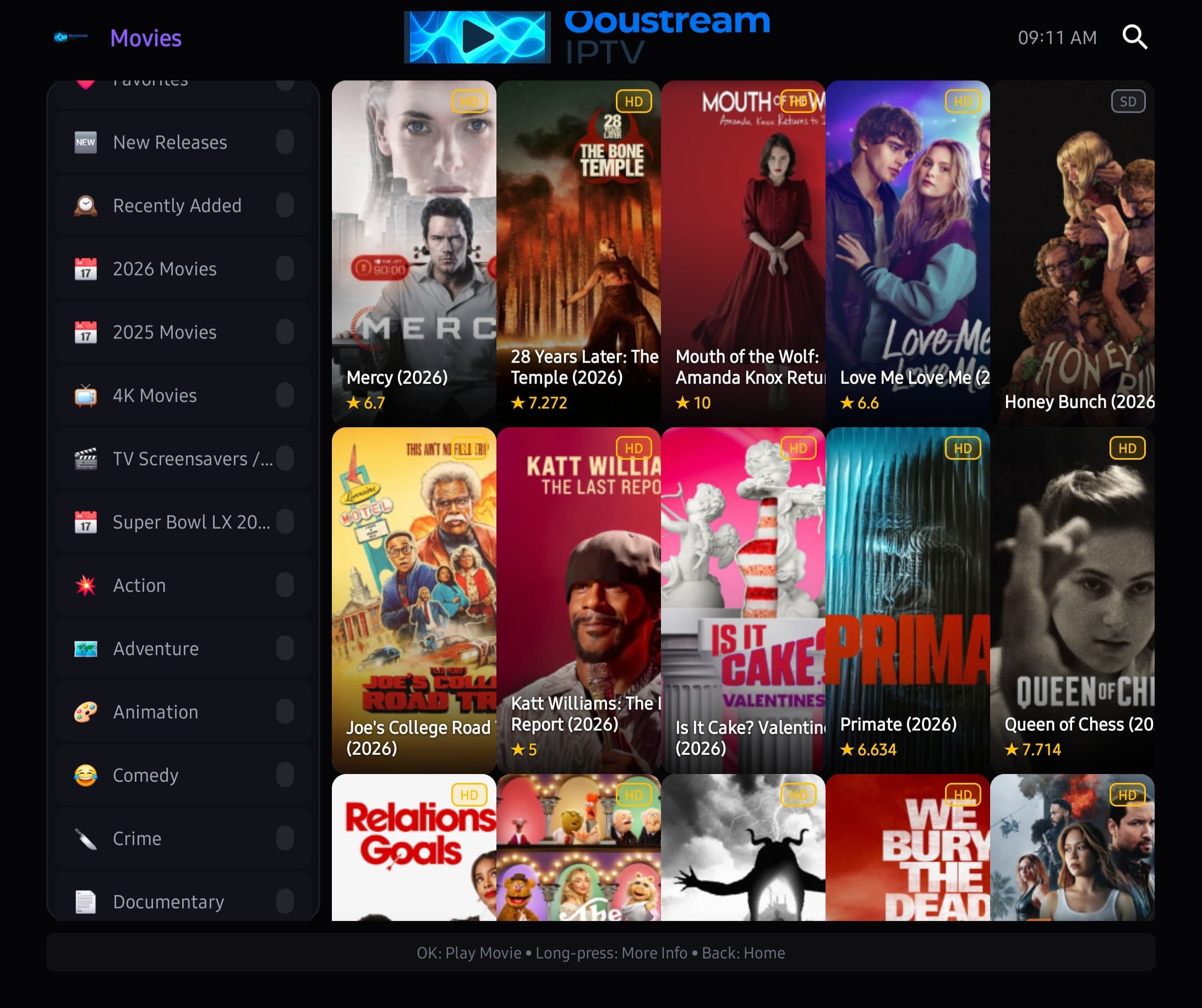 Ooustream IPTV - Movies