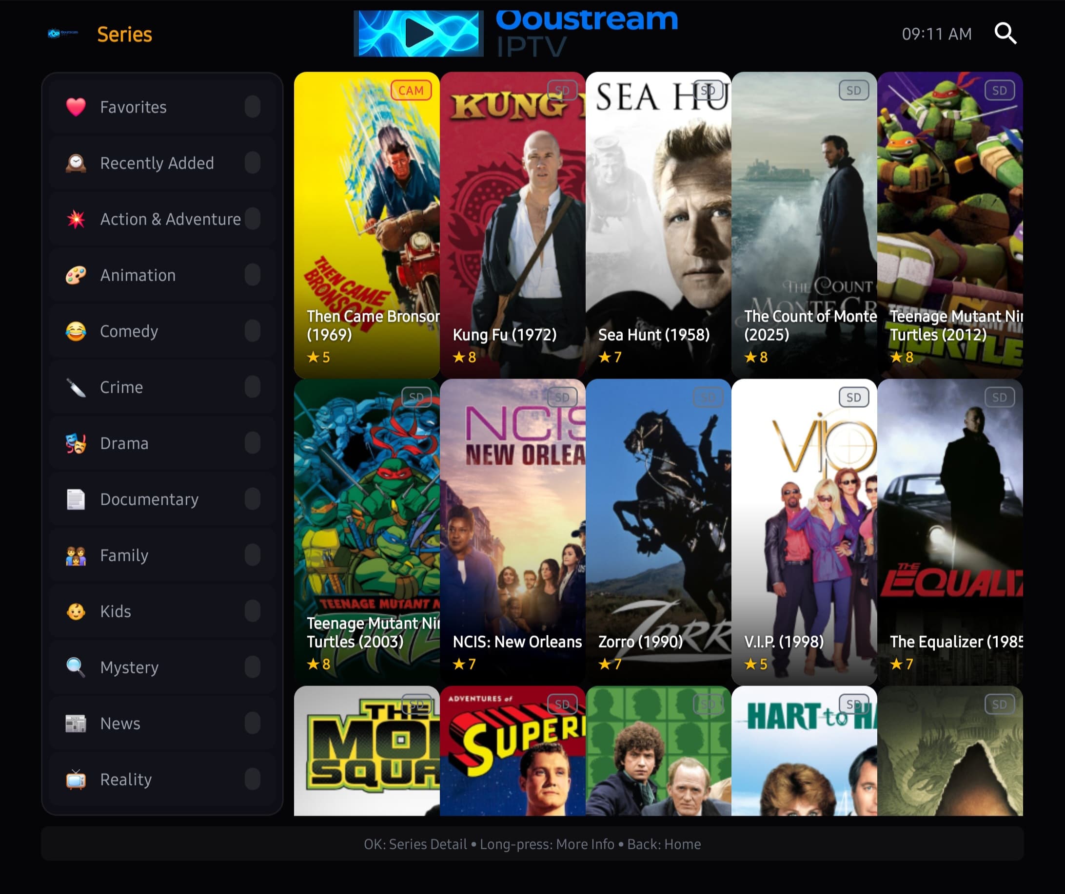 Ooustream IPTV - Series